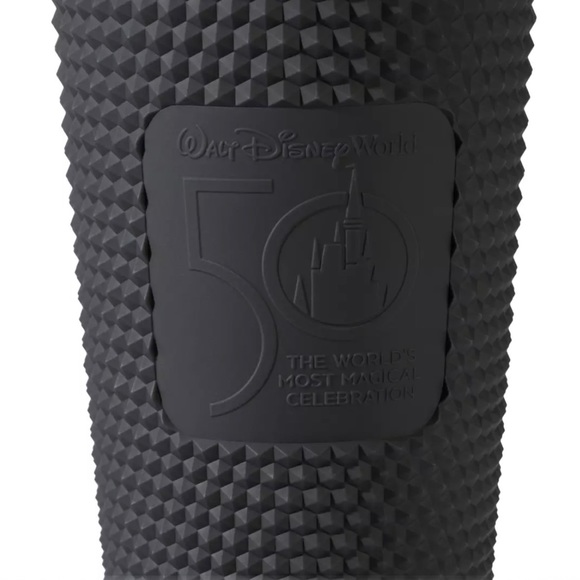 Walt Disney World 50th Anniversary Geometric Starbucks Tumbler Straw Black NEW - Picture 3 of 10